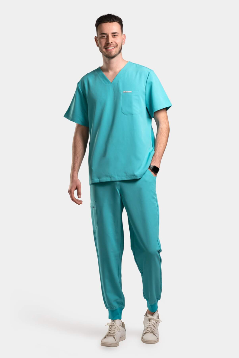 Ανδρική ιατρική μπλούζα Dr Scrub Τιρκουάζ PRS01ΤMTE