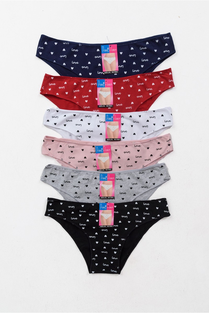 Eσώρουχα Slip POWER FLOWER LOVE 6 Pack Eσώρουχα Slip POWER FLOWER LOVE 6 Pack