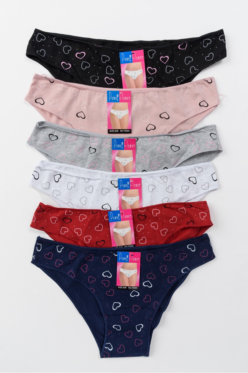 Eσώρουχα Slip POWER FLOWER LOVE 6 Pack 70004 Eσώρουχα Slip POWER FLOWER LOVE 6 Pack 70004