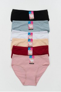 Κλασικά σλιπ μονόχρωμα POWER FLOWER 6 Pack 8815 Κλασικά σλιπ μονόχρωμα POWER FLOWER 6 Pack 8815