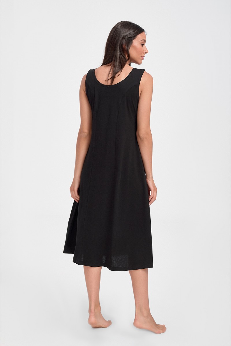 Αμάνικο φόρεμα ANS Black 285