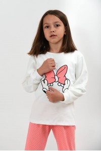 Παιδική πυτζάμα MINNIE με φιόγκο Παιδική πυτζάμα MINNIE με φιόγκο