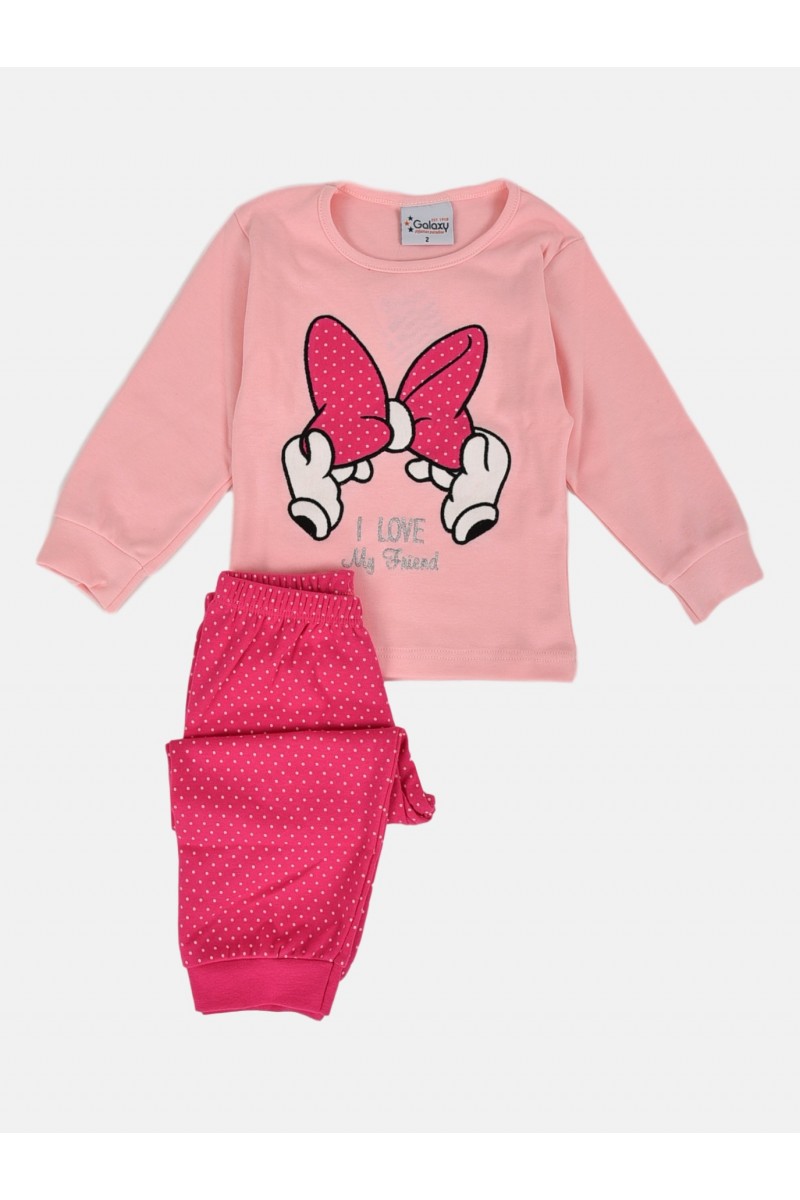 Παιδική πυτζάμα MINNIE με φιόγκο Παιδική πυτζάμα MINNIE με φιόγκο