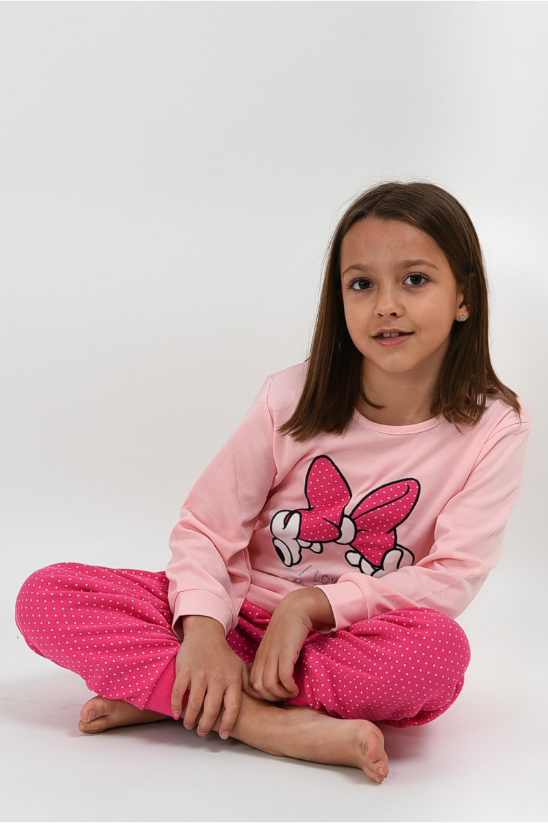 Παιδική πυτζάμα MINNIE με φιόγκο Παιδική πυτζάμα MINNIE με φιόγκο