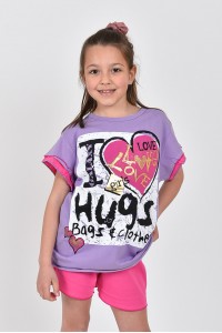 GALAXY I LOVE HUGS Εφηβική πυτζάμα