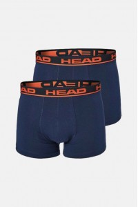 Ανδρικά Boxers HEAD Basic 2 Pack NAVY ORANGE