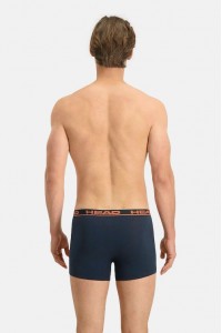 Ανδρικά Boxers HEAD Basic 2 Pack NAVY ORANGE