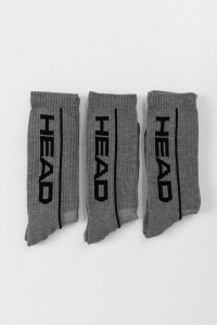 Αθλητικές κάλτσες HEAD Performance 3 Pack Γκρι