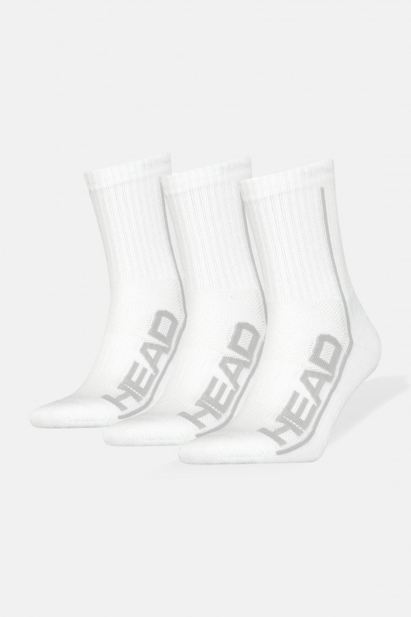 Ημίκοντες Αθλητικές κάλτσες HEAD 3 Pack Λευκό
