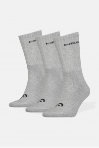 Αθλητικές κάλτσες HEAD 3 Pack Γκρι Αθλητικές κάλτσες HEAD 3 Pack Γκρι