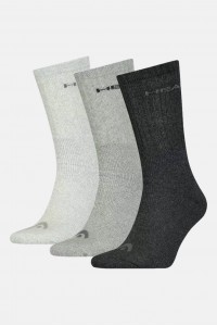 Αθλητικές κάλτσες HEAD 3 Pack Γκρι Multi Αθλητικές κάλτσες HEAD 3 Pack Γκρι Multi