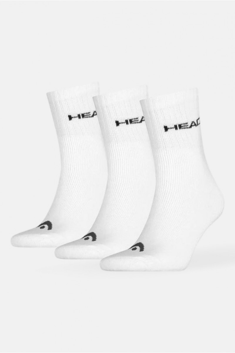 Αθλητικές κάλτσες HEAD 3 Pack Λευκό Αθλητικές κάλτσες HEAD 3 Pack Λευκό