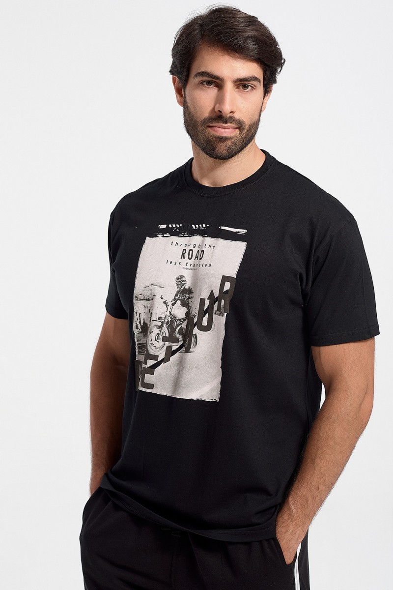 Ανδρικό T-Shirt JHK ROAD BLACK