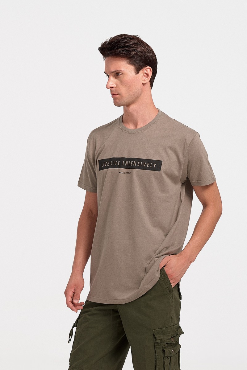 Ανδρικό T-Shirt JHK LIVE LIFE DAINO Ανδρικό T-Shirt JHK LIVE LIFE DAINO