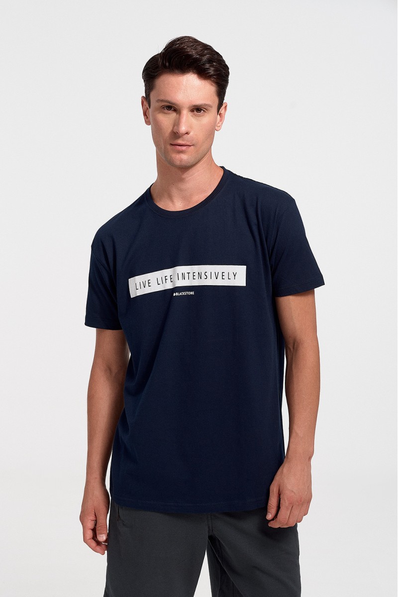 Ανδρικό T-Shirt JHK LIVE LIFE NAVY