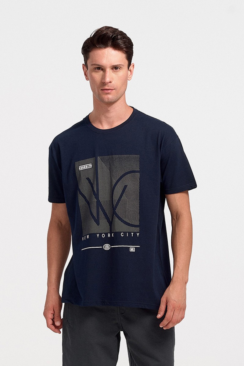 Ανδρικό T-Shirt JHK NEW YORK BLACK