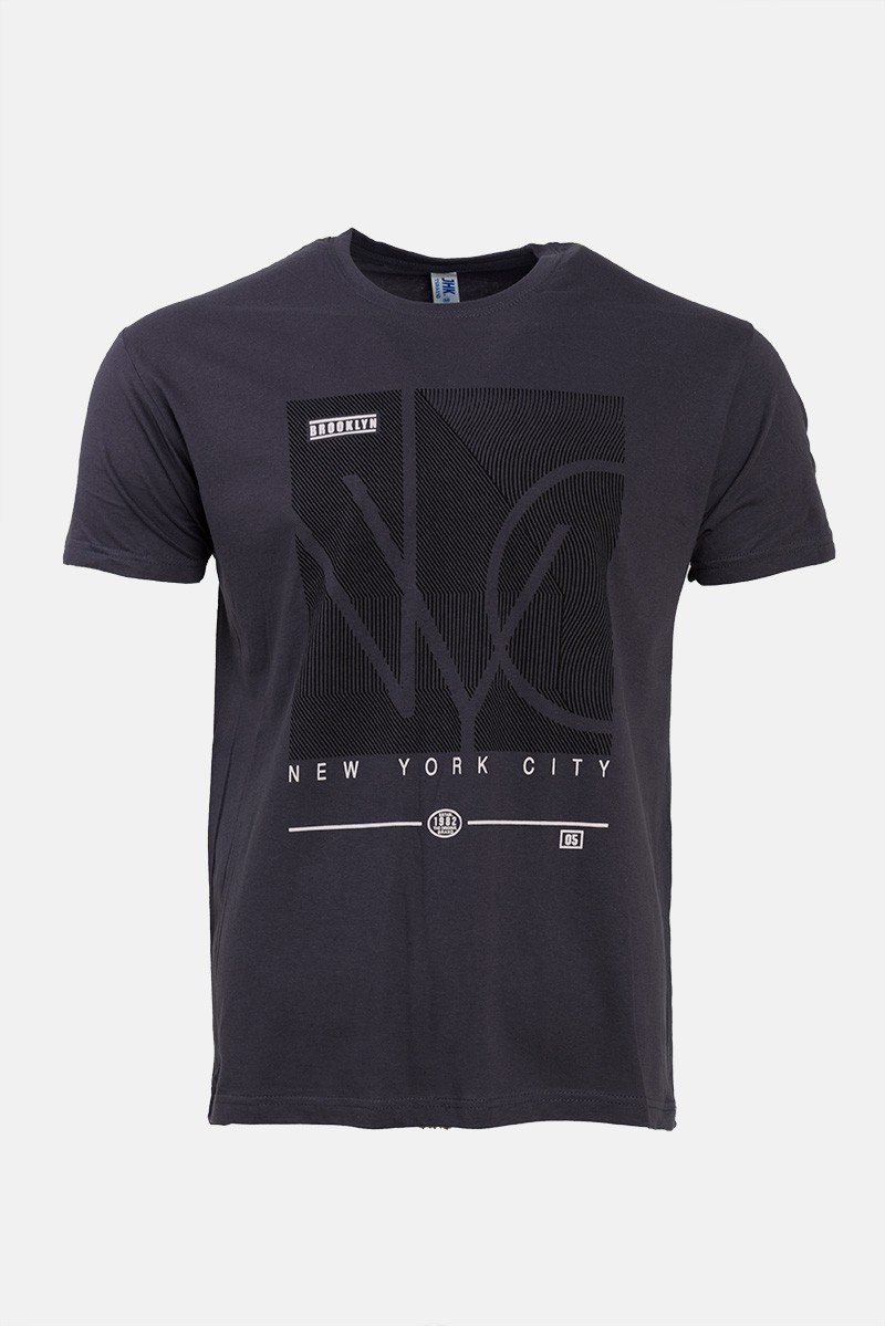 Ανδρικό T-Shirt JHK NEW YORK GREY