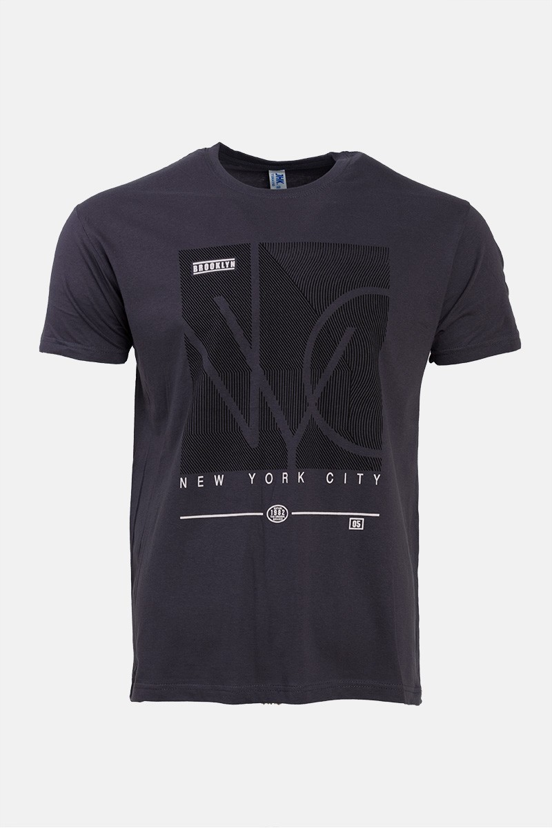 Ανδρικό T-Shirt JHK NEW YORK GREY Ανδρικό T-Shirt JHK NEW YORK GREY