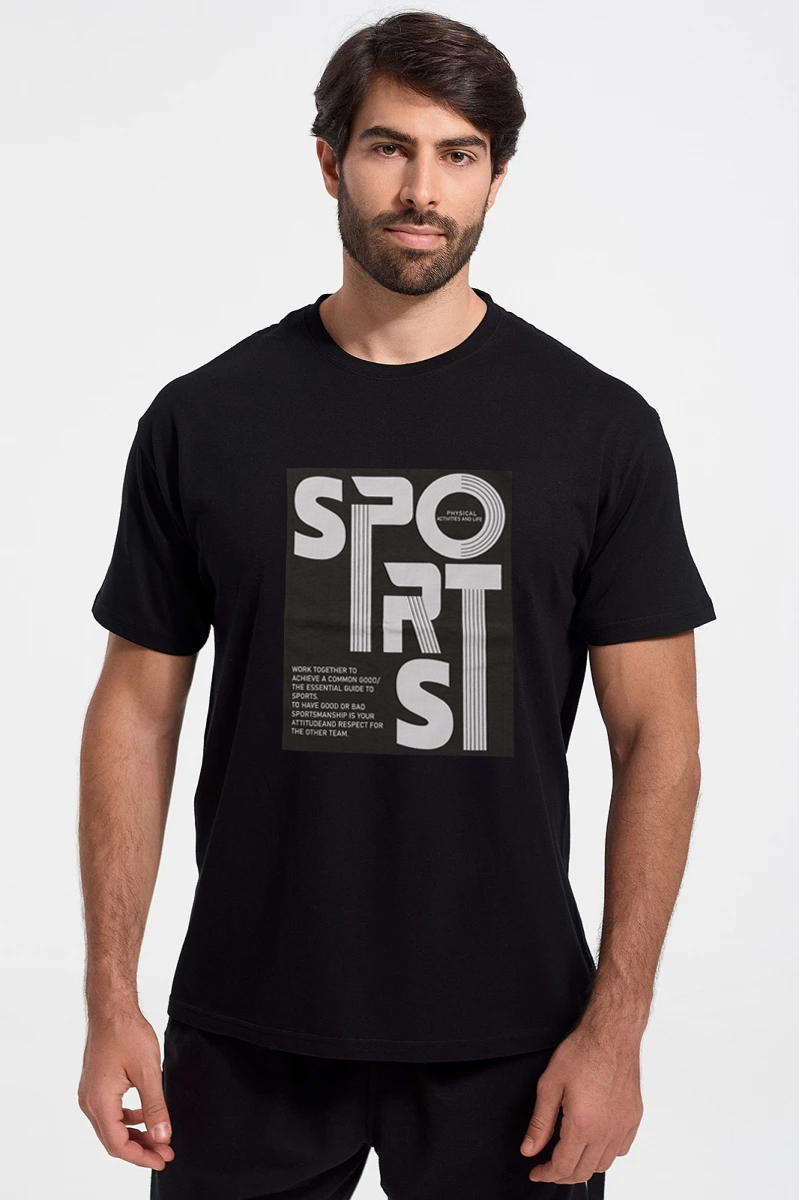 Ανδρικό T-Shirt JHK SPORTS BLACK