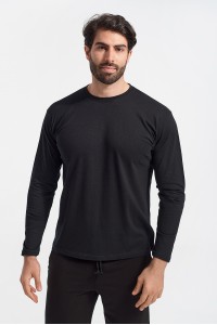 Μακρυμάνικη μπλούζα JHK μονόχρωμη 4XL - 5XL