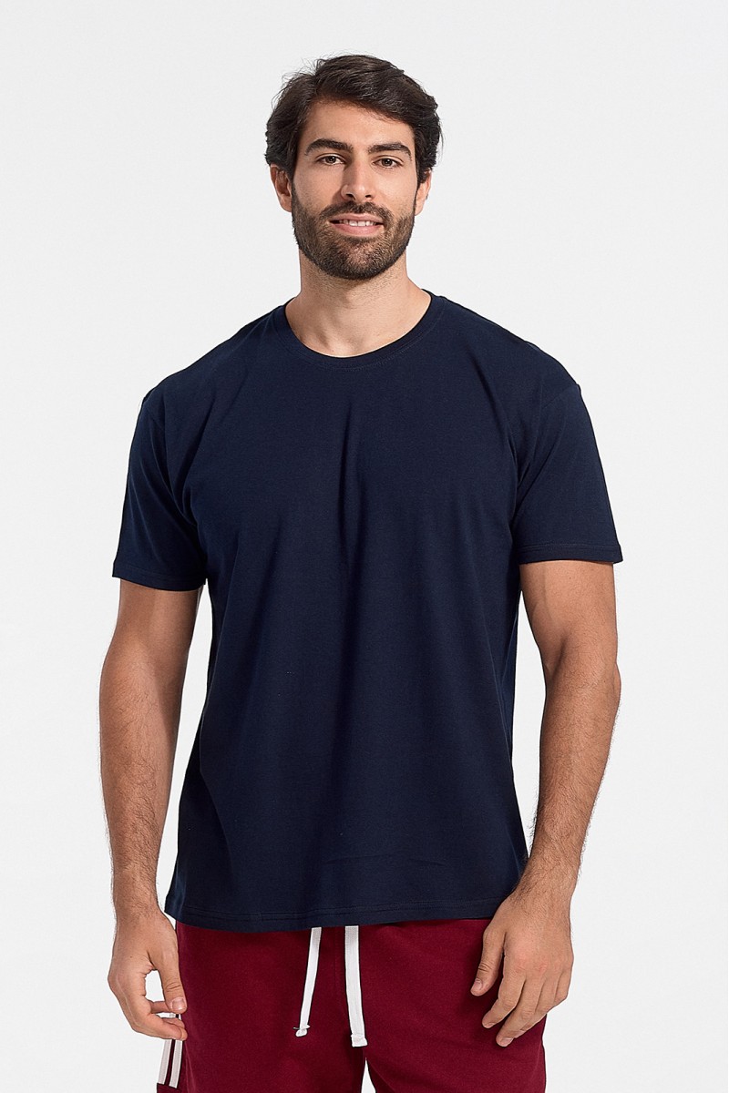 Μονόχρωμα T-Shirts JHK 3 PACK Μπλε Γκρι Λευκό