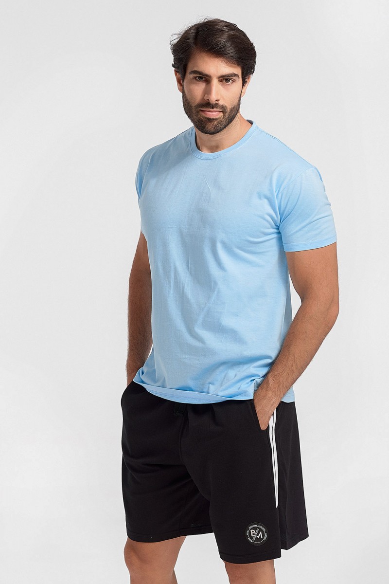 Κοντομάνικη μπλούζα JHK T-SHIRTS ΣΙΕΛ