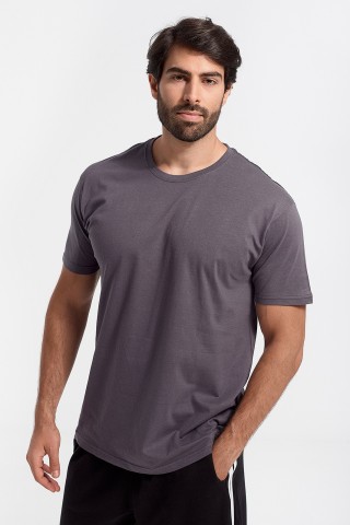 Κοντομάνικη μπλούζα JHK T-SHIRTS ΑΝΘΡΑΚΙ