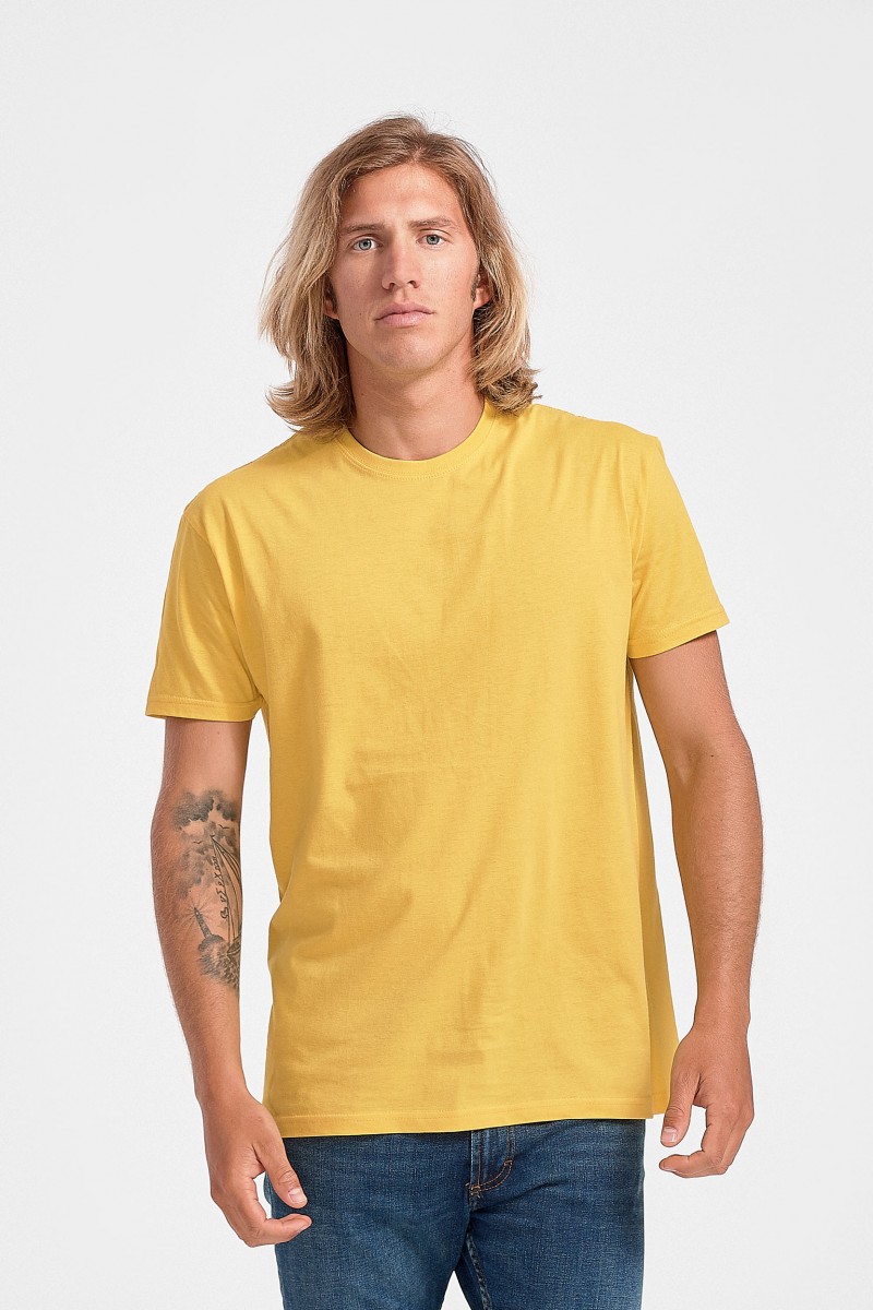 Κοντομάνικη μπλούζα JHK T-SHIRTS ΚΙΤΡΙΝΟ