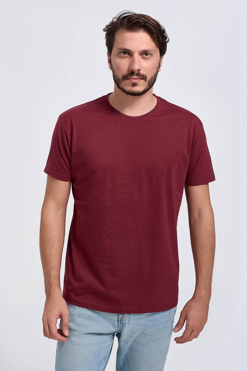 Κοντομάνικη μπλούζα JHK T-SHIRTS ΜΠΟΡΝΤΟ