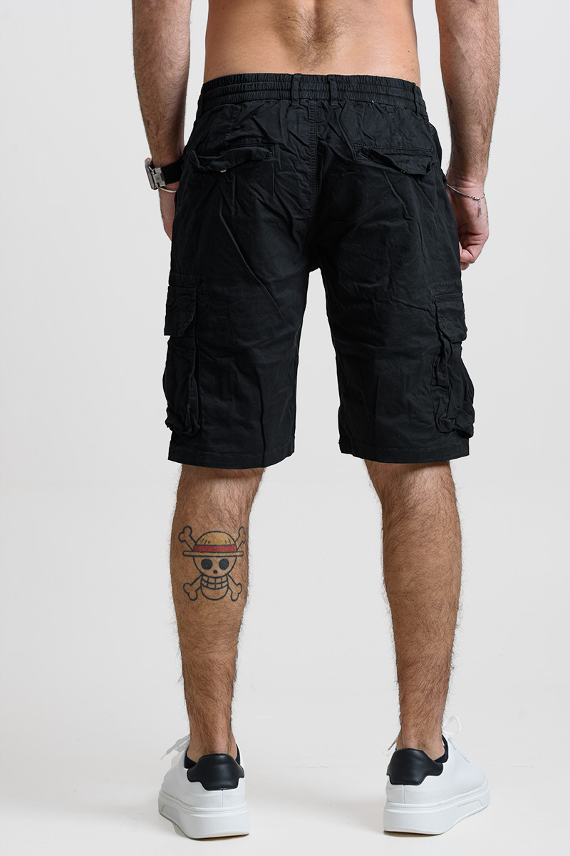 ΒΕΡΜΟΥΔΑ CARGO ΜΕ ΛΑΣΤΙΧΟ JUST REBEL JR1119-9 ΜΑΥΡΟ ΒΕΡΜΟΥΔΑ CARGO ΜΕ ΛΑΣΤΙΧΟ JUST REBEL JR1119-9 ΜΑΥΡΟ
