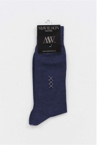 Ανδρικές μάλλινες κάλτσες K Socks Σοκολά 4310 98