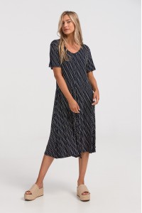 Κοντομάνικο φόρεμα KOYOTE BLACK ΓΚ6157 Κοντομάνικο φόρεμα KOYOTE BLACK ΓΚ6157