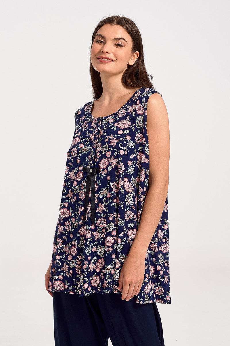 Γυναικεία Πιτζάμα Capri KOYOTE ΚΓ6218 NAVY Γυναικεία Πιτζάμα Capri KOYOTE ΚΓ6218 NAVY