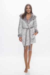Ρόμπα Fleece KOYOTE με κουκούλα ΚΓ5312 Animal Γκρι Ρόμπα Fleece KOYOTE με κουκούλα ΚΓ5312 Animal Γκρι
