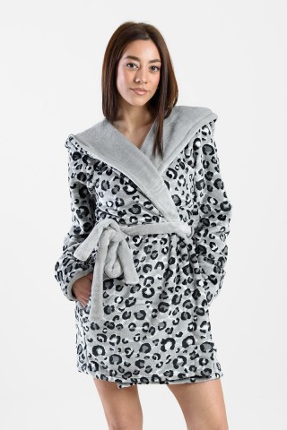 ΡΟΜΠΑ FLEECE ΜΕ ΚΟΥΚΟΥΛΑ KOYOTE ΚΓ5458 ANIMAL