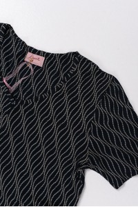 Κοντομάνικο φόρεμα KOYOTE BLACK ΓΚ6157 Κοντομάνικο φόρεμα KOYOTE BLACK ΓΚ6157