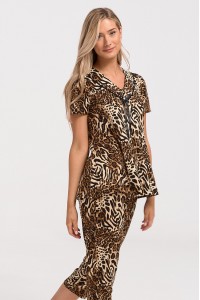 Γυναικεία Πιτζάμα Capri KOYOTE ΚΓ6162 LEOPARD