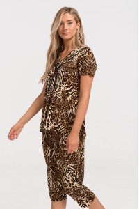 Γυναικεία Πιτζάμα Capri KOYOTE ΚΓ6162 LEOPARD