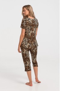 Γυναικεία Πιτζάμα Capri KOYOTE ΚΓ6162 LEOPARD