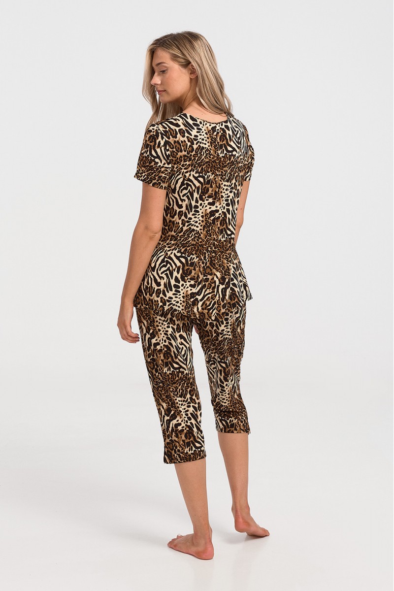 Γυναικεία Πιτζάμα Capri KOYOTE ΚΓ6162 LEOPARD