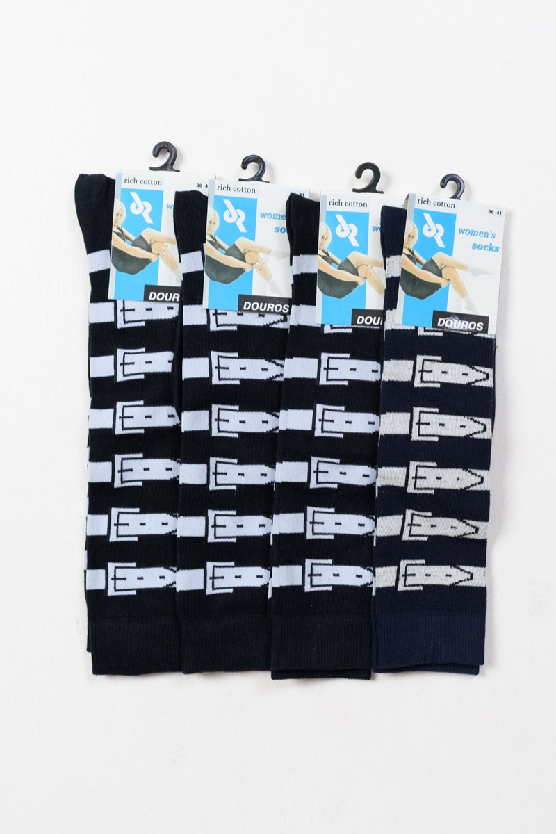 Γυναικείες κάλτσες στο γόνατο DOUROS 4 Pack D200-2