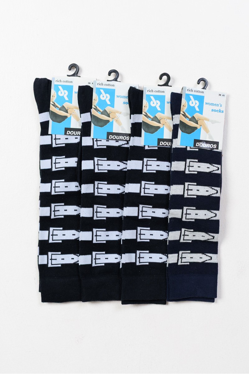 Γυναικείες κάλτσες στο γόνατο DOUROS 4 Pack D200-2 Γυναικείες κάλτσες στο γόνατο DOUROS 4 Pack D200-2
