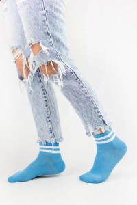 Γυναικείες Ημίκοντες κάλτσες με Ρίγα 