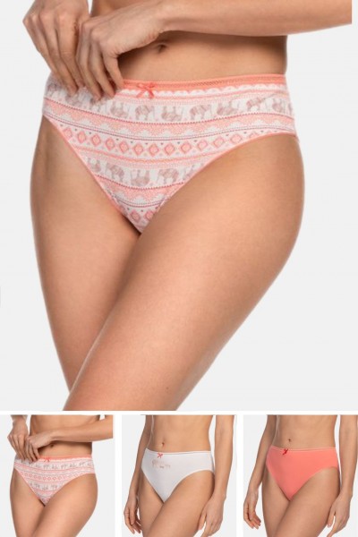 Ψηλοκάβαλα Εσώρουχα LAMA Slip 3 Pack 128