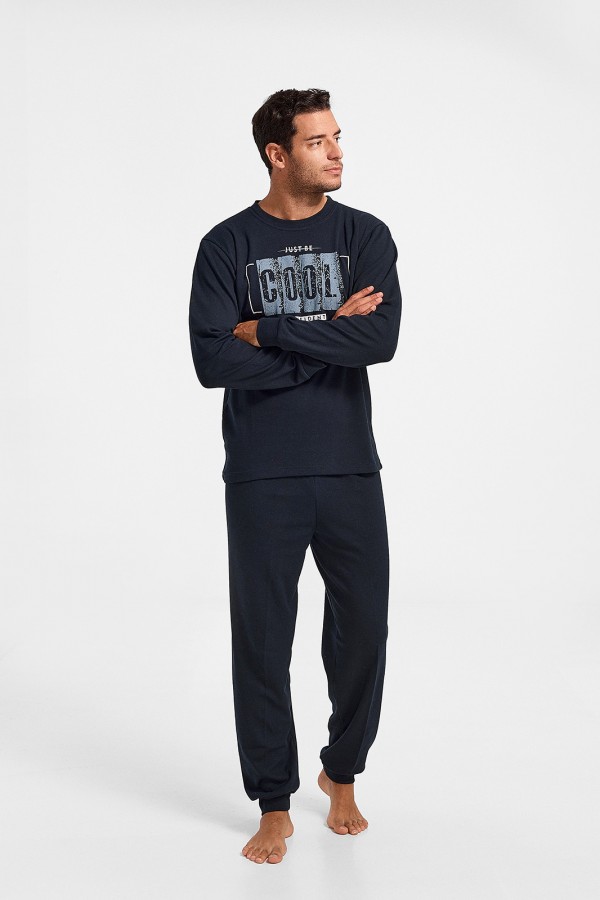 Ανδρική πιτζάμα LION COOL NAVY 1500