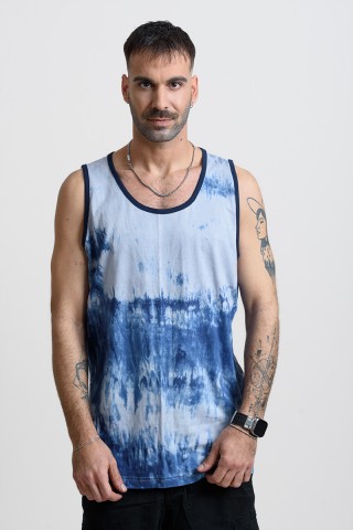 Ανδρική μπλούζα αμάνικη LION Tie Dye Ρουά