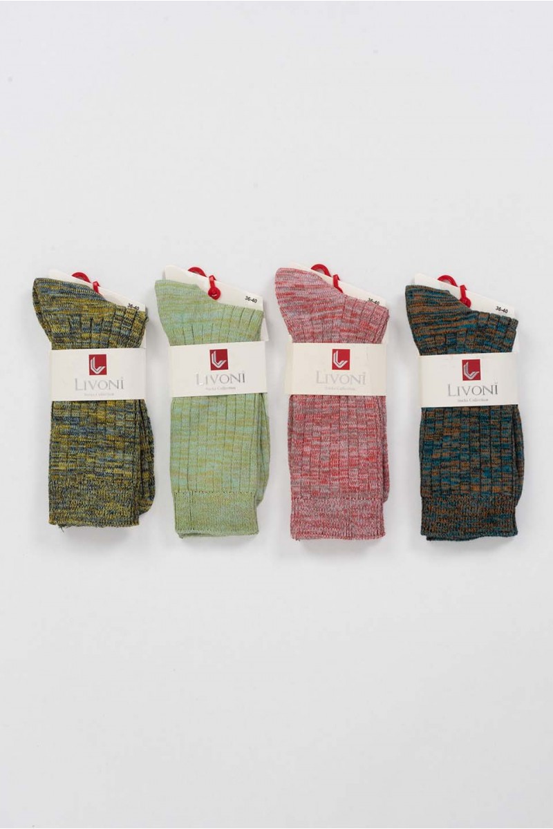 Γυναικείες κάλτσες LIVONI 4 Pack Color 1 Γυναικείες κάλτσες LIVONI 4 Pack Color 1