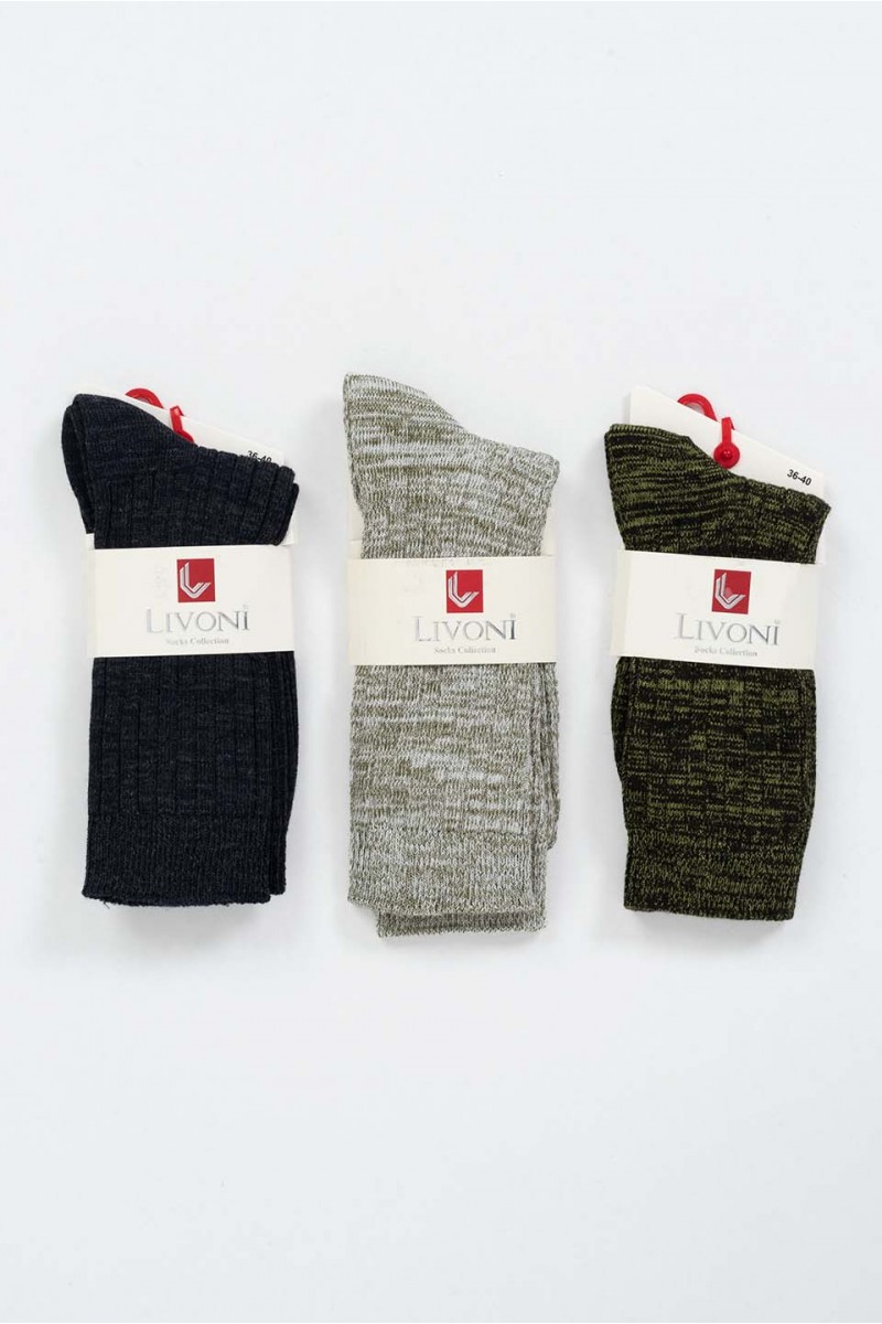 Γυναικείες κάλτσες LIVONI 3 Pack Color 2 Γυναικείες κάλτσες LIVONI 3 Pack Color 2