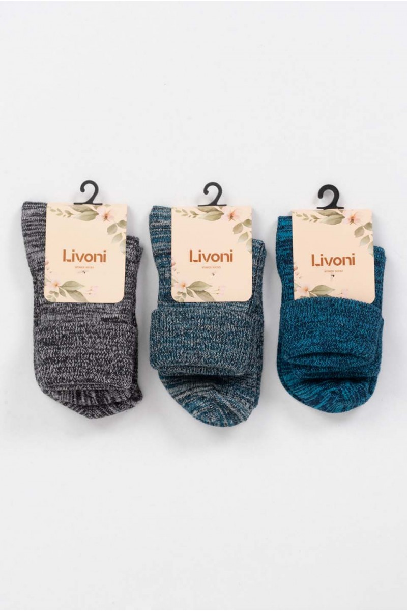 Γυναικείες κάλτσες LIVONI 3 Pack Color LIV201 Γυναικείες κάλτσες LIVONI 3 Pack Color LIV201