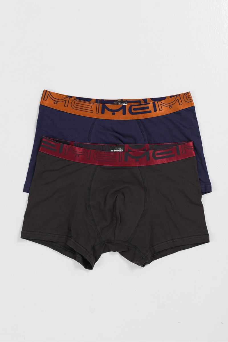 Ανδρικά εσώρουχα Boxers MEI 2 Pack 175 ΜΠΟΡΝΤΟ ΚΙΤΡΙΝΟ